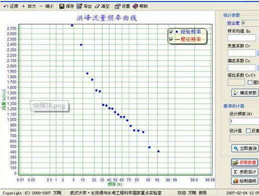 水文頻率分布曲線適線軟件