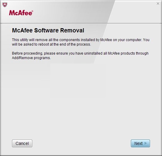 麥咖啡(McAfee)卸載工具